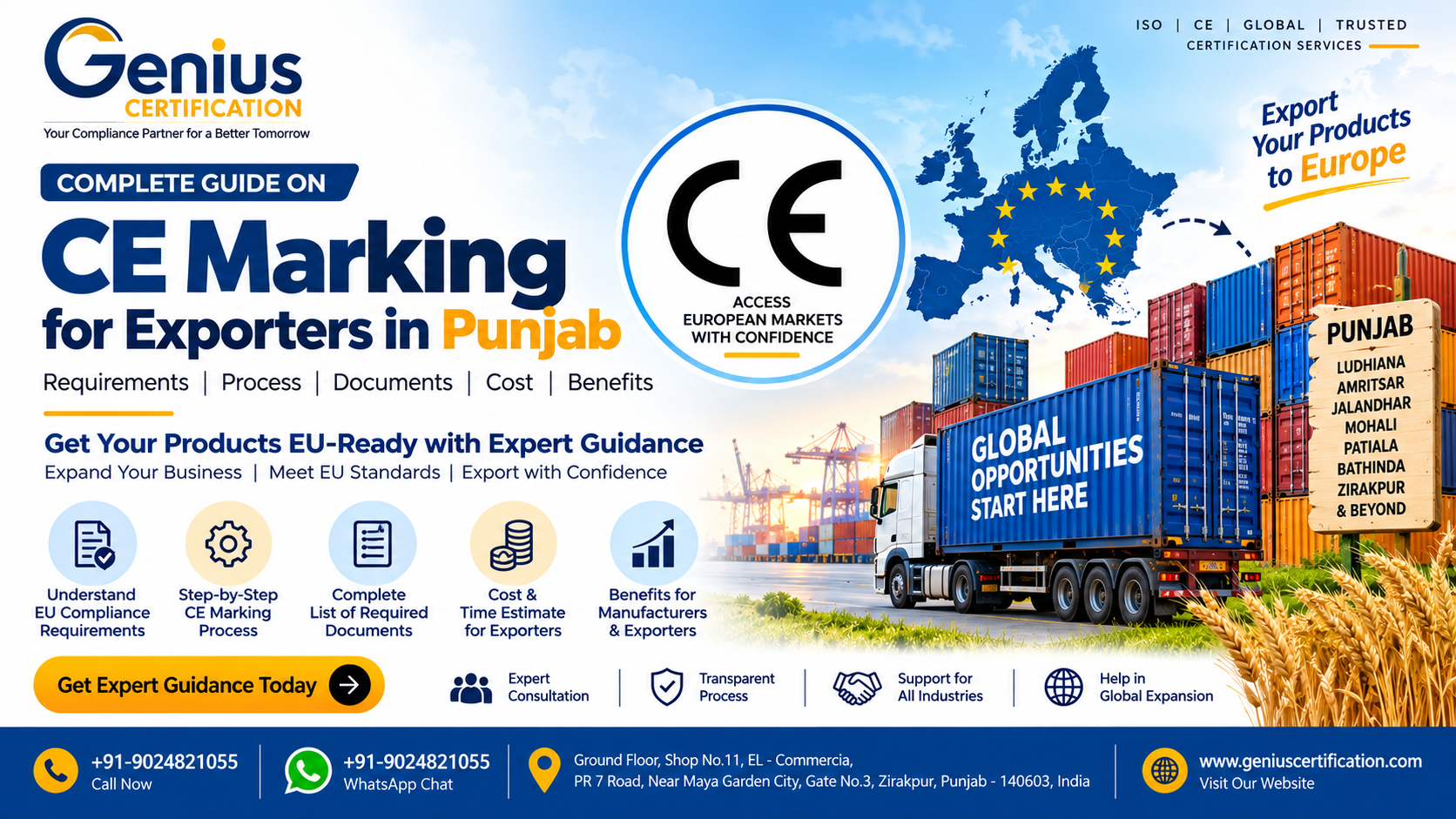 CE Marking for Exporters in Punjab